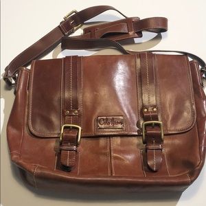 Cole Haan leather messenger bag